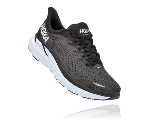 XXX HOKA CLIFTON 8 BLACK / WHITE